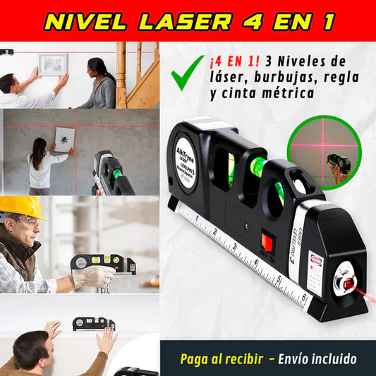 Nivel Laser  HERRAMIENTA 4 EN 1